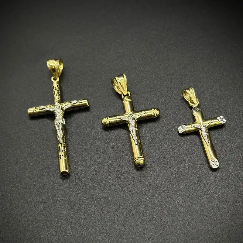 Elegant 14K Yellow Gold Cross Pendant